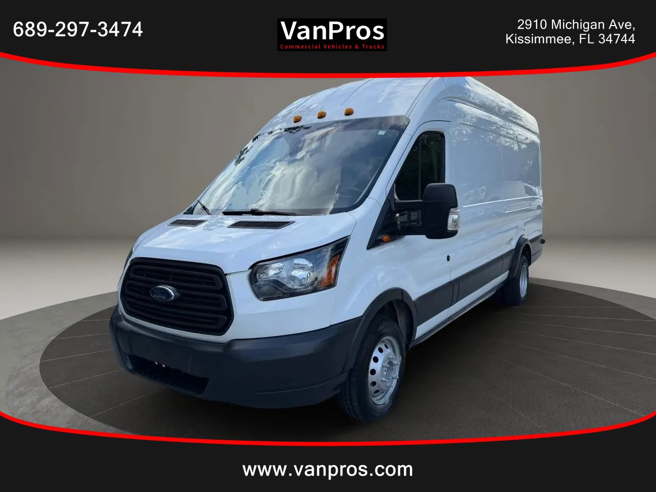 Used 2018 Ford Transit 350 148 High Roof Extended DRW RWD image 1