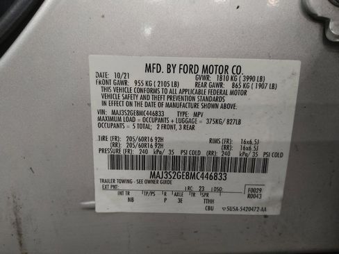 Used 2021 Ford EcoSport SE FWD image 33