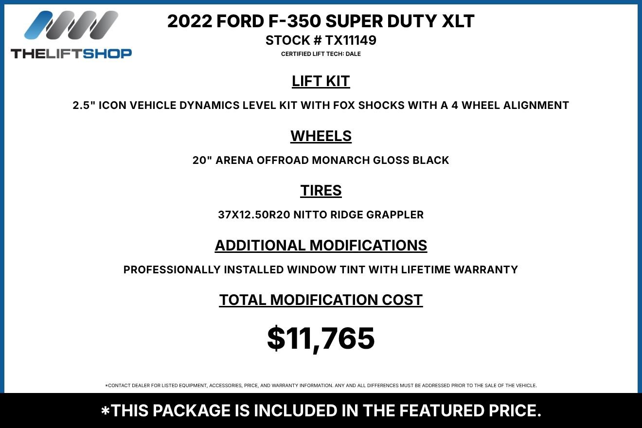 Used 2022 Ford F350 XLT w/ XLT Value Package AWD/4WD image 2