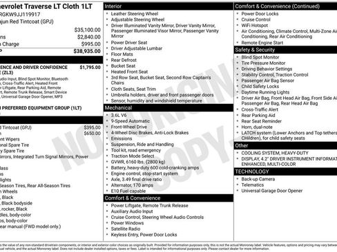 Used 2018 Chevrolet Traverse LT FWD image 10