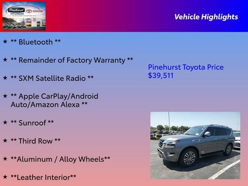 Used 2023 Nissan Armada SL w/ Captain's Chairs Package RWD image 16