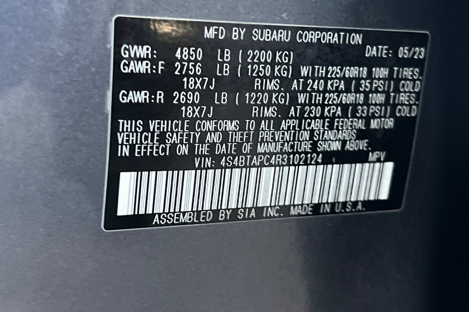 Certified 2024 Subaru Outback Touring AWD/4WD image 28