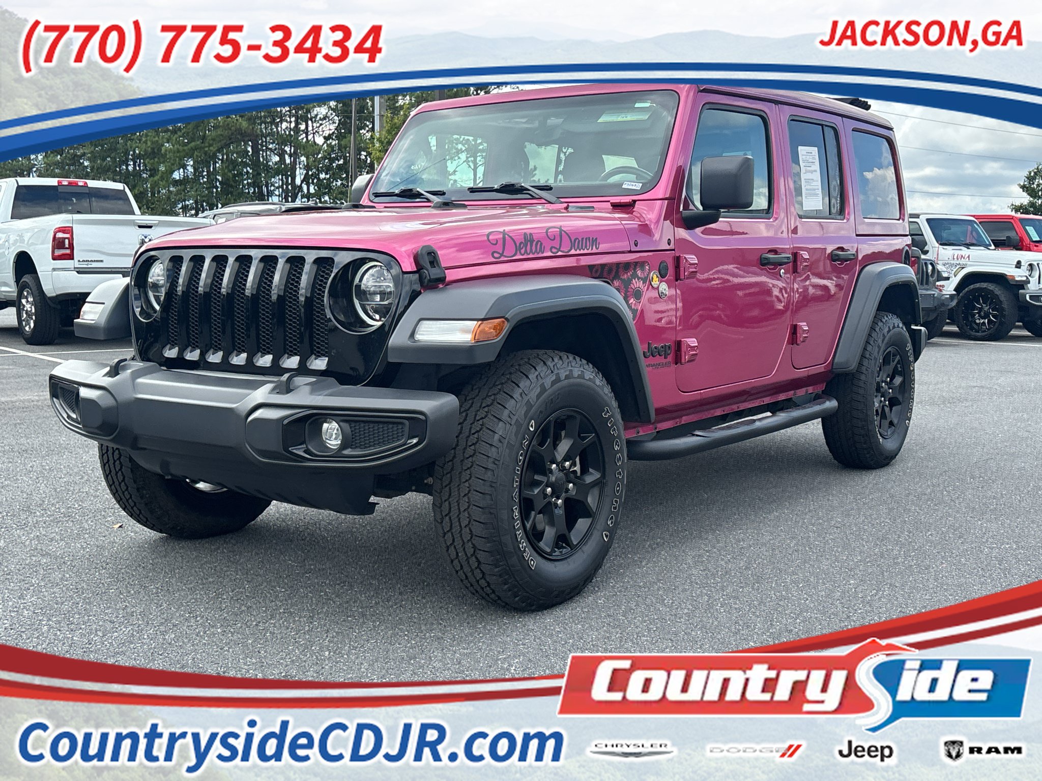 Used 2022 Jeep Wrangler Unlimited Sport AWD/4WD image 1