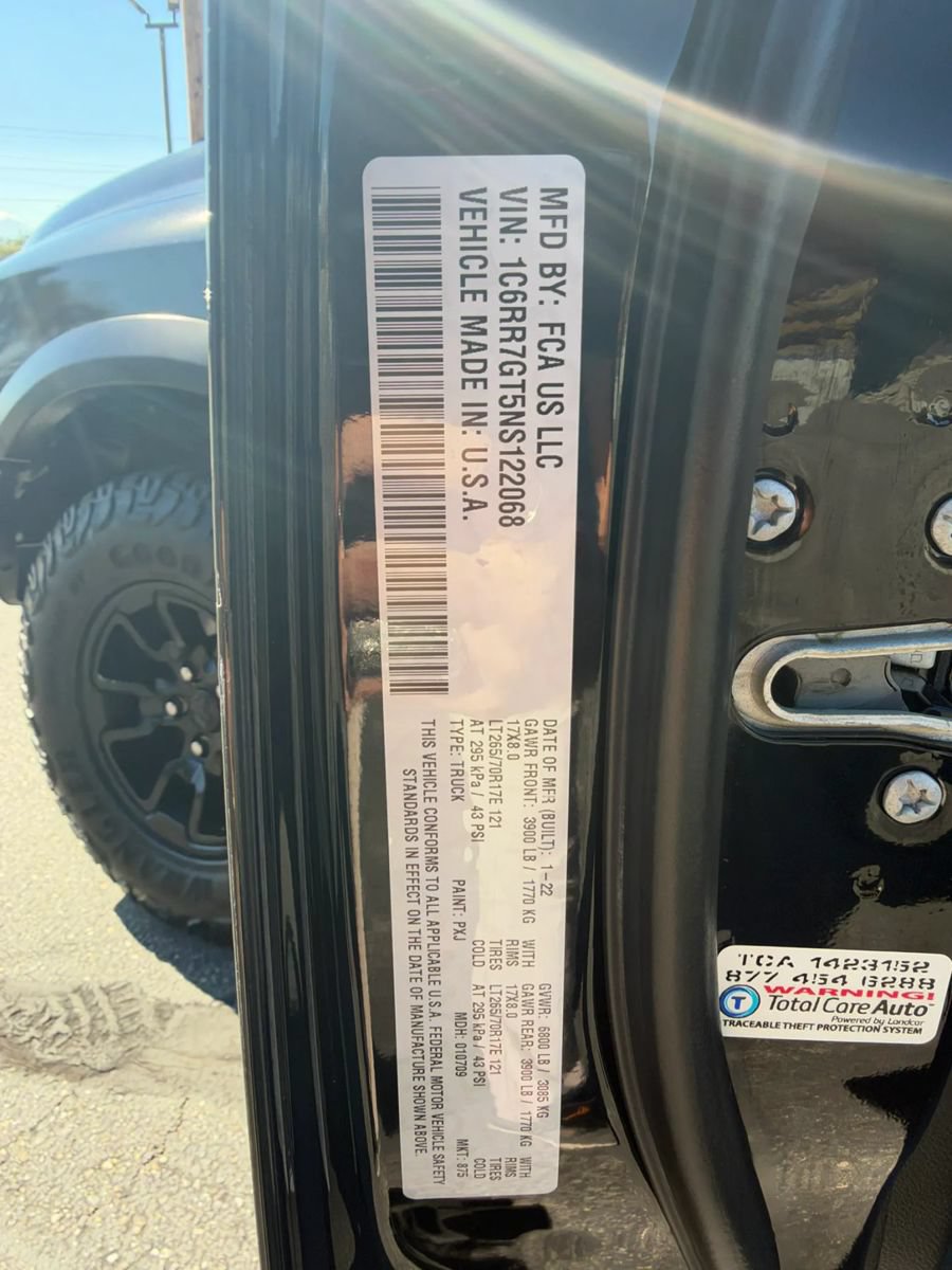 Used 2022 RAM 1500 Warlock w/ Trailer Tow Group AWD/4WD image 24