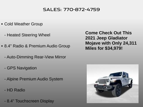 Used 2021 Jeep Gladiator Mojave image 10