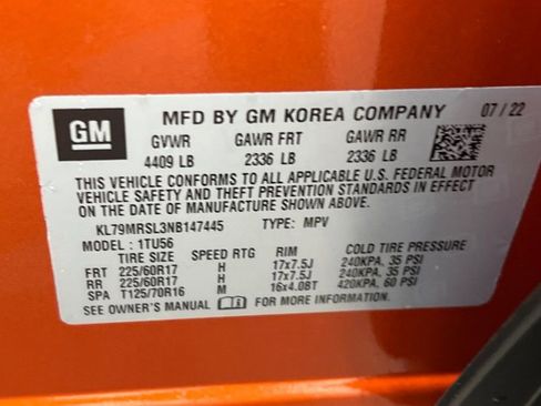 Used 2022 Chevrolet TrailBlazer LT w/ Driver Confidence Package image 23