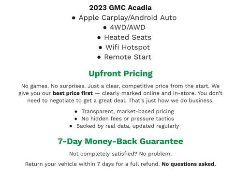 Used 2023 GMC Acadia SLE w/ Driver Convenience Package image 2