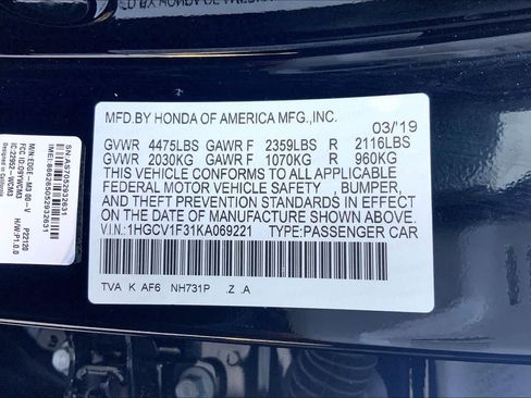 Used 2019 Honda Accord Sport image 29