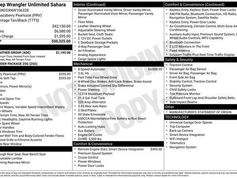 Used 2022 Jeep Wrangler Unlimited Sahara w/ Cold Weather Group image 35