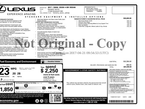 Used 2017 Lexus GS 350 image 2