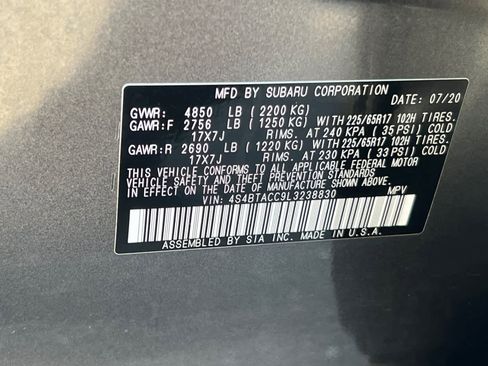 Used 2020 Subaru Outback Premium w/ Popular Package #1 image 30