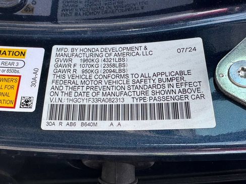 Used 2024 Honda Accord EX image 22