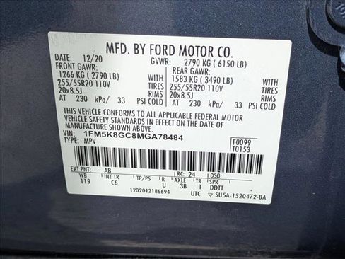 Certified 2021 Ford Explorer ST w/ Equipment Group 401A AWD/4WD image 24