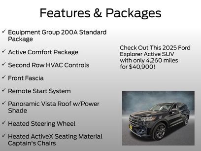 Used 2025 Ford Explorer Active w/ Active Comfort Package