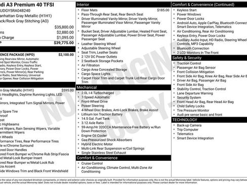 Used 2024 Audi A3 2.0T Premium w/ Convenience Package FWD image 4