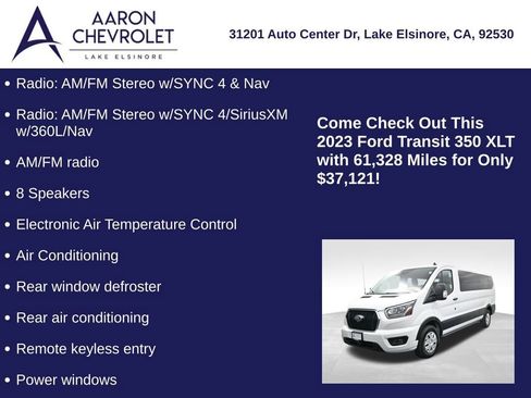 Used 2023 Ford Transit 350 XLT image 5