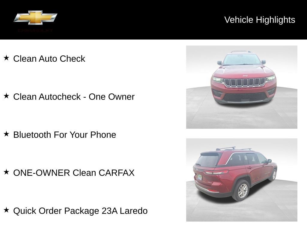 Used 2023 Jeep Grand Cherokee Laredo w/ Trailer Tow Prep Group (B) AWD/4WD image 16