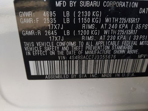 Used 2018 Subaru Outback 2.5i Premium w/ Popular Package #1 AWD/4WD image 33