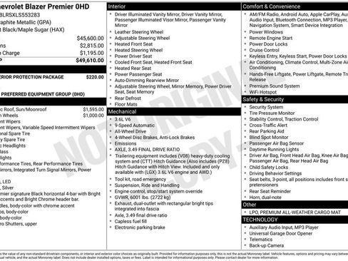 Used 2020 Chevrolet Blazer Premier image 34