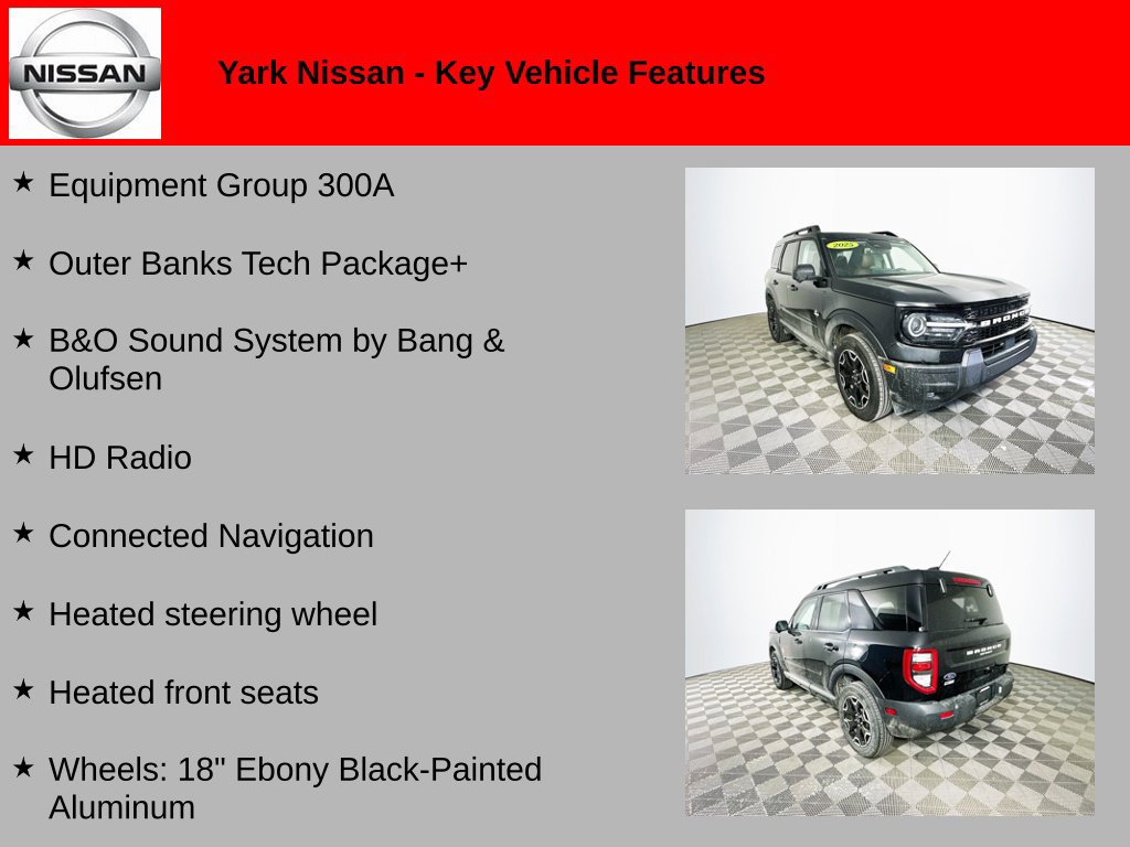 Used 2025 Ford Bronco Sport Outer Banks w/ Outer Banks Tech Package+ AWD/4WD image 2