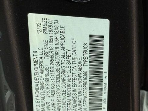 Used 2023 Honda Ridgeline RTL image 30