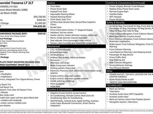 Certified 2025 Chevrolet Traverse LT w/ Driver Confidence Package AWD/4WD image 25