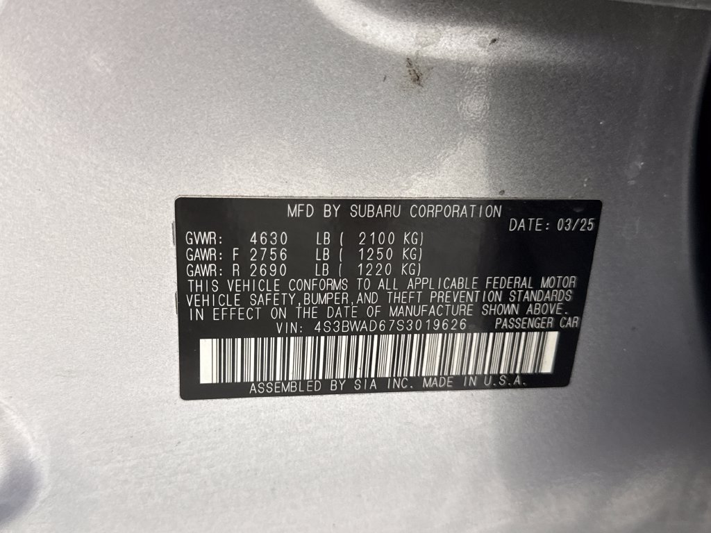 Certified 2025 Subaru Legacy Premium AWD/4WD image 27