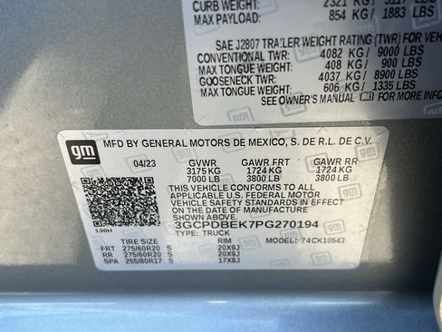 Used 2023 Chevrolet Silverado 1500 Custom AWD/4WD image 31