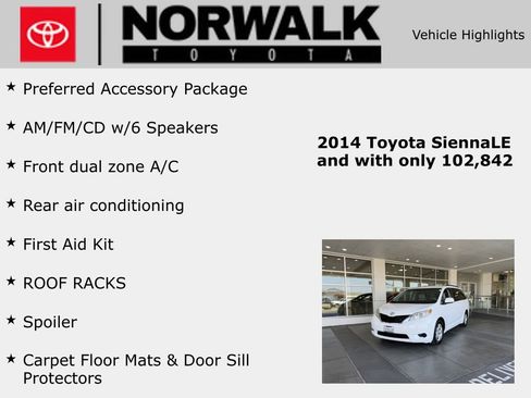Used 2014 Toyota Sienna LE FWD image 10