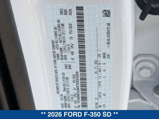 New 2026 Ford F350 XL w/ XL Chrome Package RWD image 20