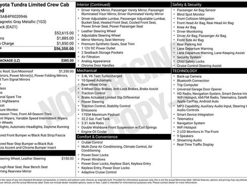 Used 2023 Toyota Tundra Limited w/ Power Package RWD image 4