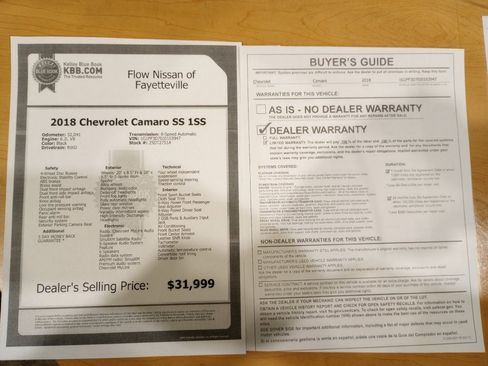 Used 2018 Chevrolet Camaro SS image 33