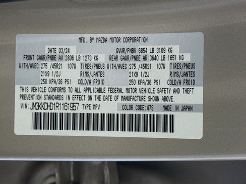 Used 2024 MAZDA CX-90 3.3 Turbo w/ Premium Package image 40