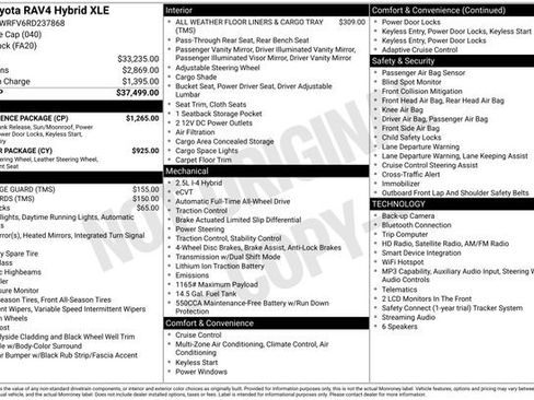 Used 2024 Toyota RAV4 XLE w/ Convenience Package AWD/4WD image 33