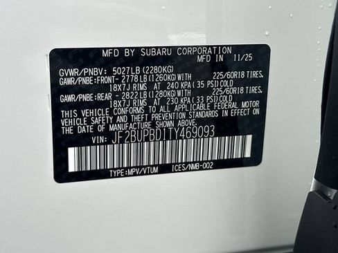 Used 2026 Subaru Outback Premium AWD/4WD image 25