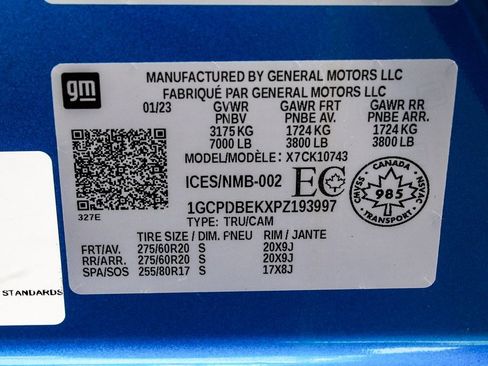 Used 2023 Chevrolet Silverado 1500 Custom w/ LPO, Dark Essentials Package image 14