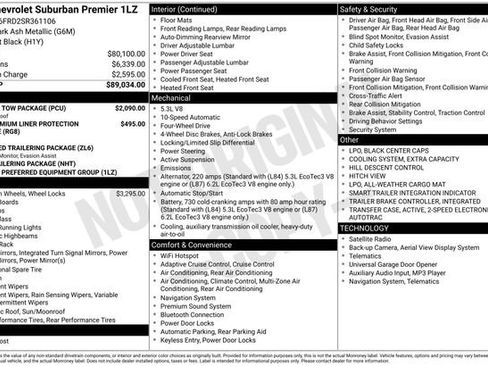 New 2025 Chevrolet Suburban Premier w/ Sun And Tow Package image 6