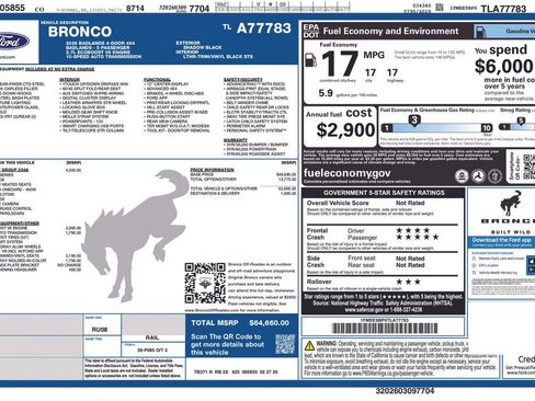 New 2026 Ford Bronco Badlands AWD/4WD image 58