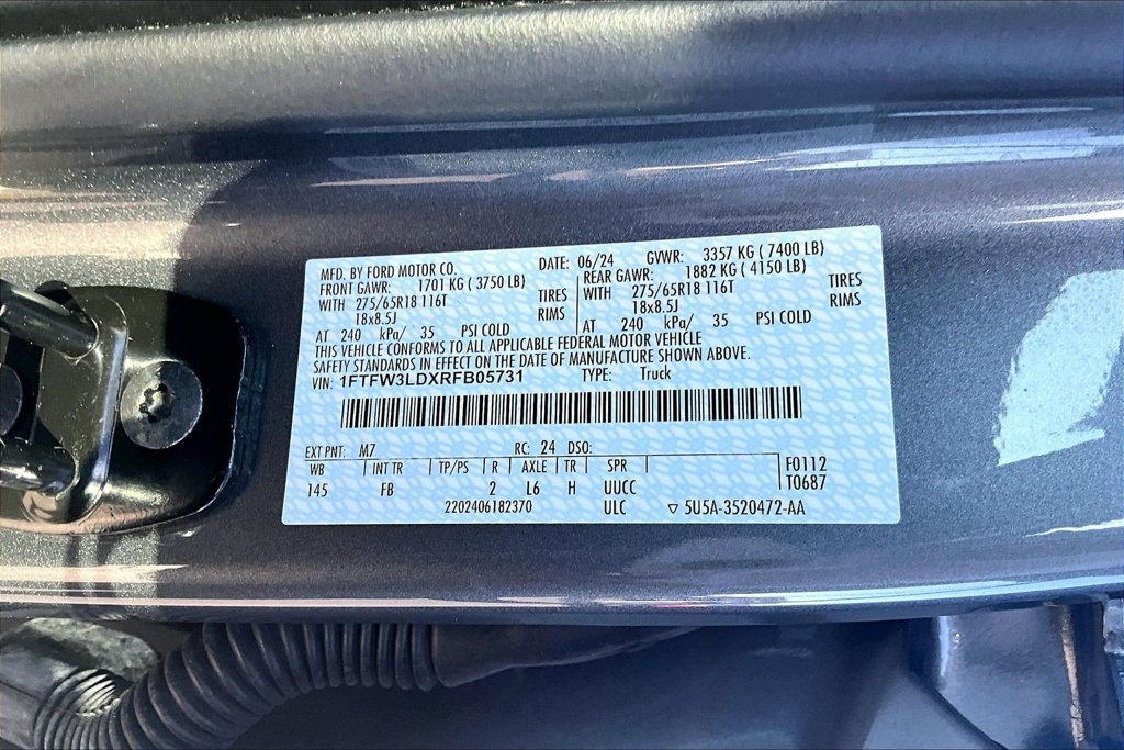 Used 2024 Ford F150 XLT w/ Equipment Group 302A MID AWD/4WD image 3