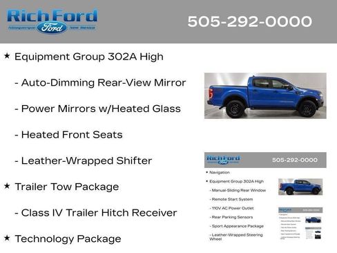 Certified 2023 Ford Ranger XLT w/ Equipment Group 302A High AWD/4WD image 58
