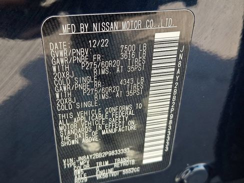 Used 2023 Nissan Armada SL w/ Captain's Chairs Package AWD/4WD image 32