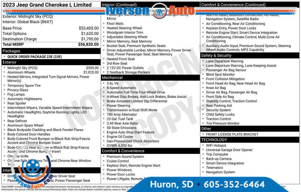 Used 2023 Jeep Grand Cherokee L Limited AWD/4WD image 4