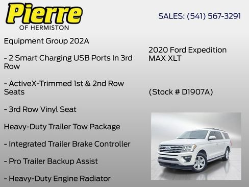 Used 2020 Ford Expedition Max XLT w/ Equipment Group 202A AWD/4WD image 18