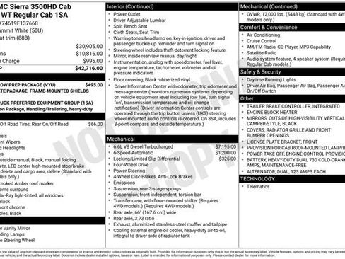 Used 2009 GMC Sierra 3500 W/T w/ Snow Plow Prep Package image 20