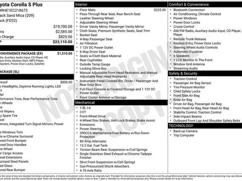 Used 2014 Toyota Corolla S w/ Driver Convenience Package image 2