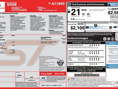 Used 2023 Ford Edge ST w/ Cargo Accessory Package