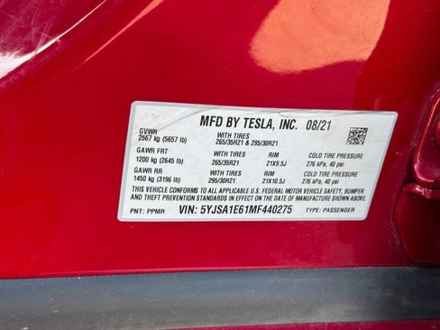 Used 2021 Tesla Model S Plaid AWD/4WD image 21
