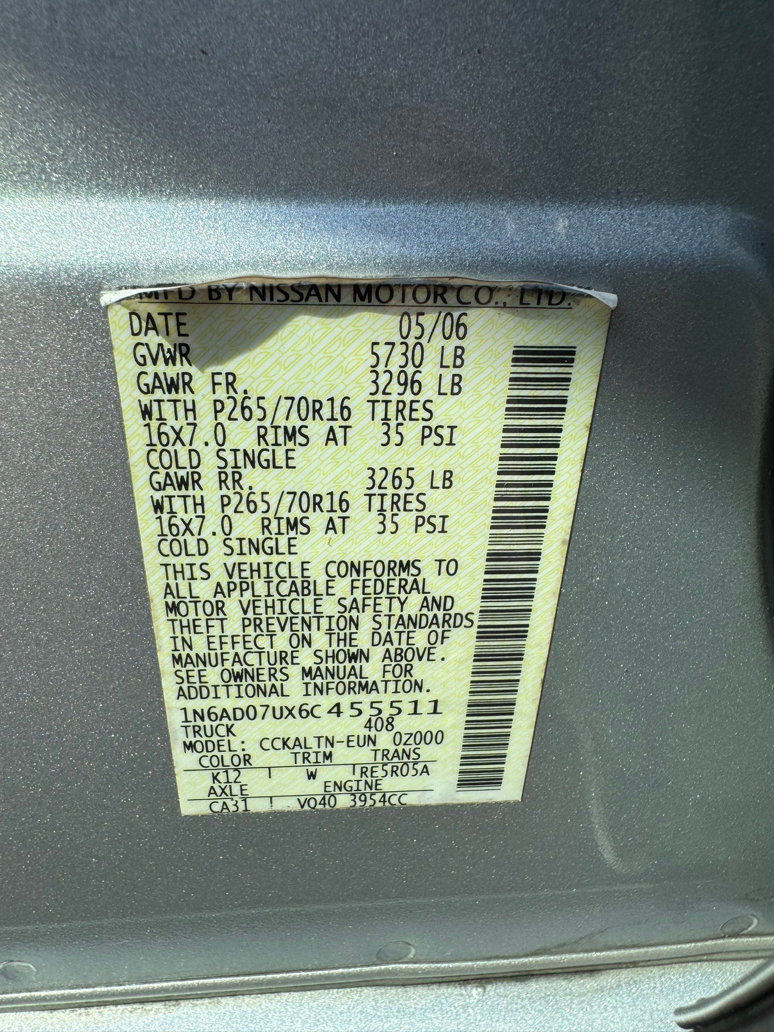Used 2006 Nissan Frontier SE w/ (P01) Power Pkg RWD image 20