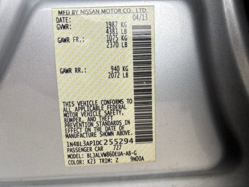 Used 2013 Nissan Altima 3.5 SL w/ Technology Pkg image 32