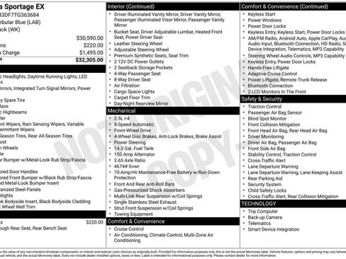 Used 2026 Kia Sportage EX FWD image 34